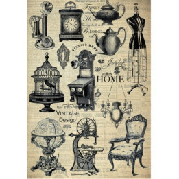 Papel de arroz vintage desing